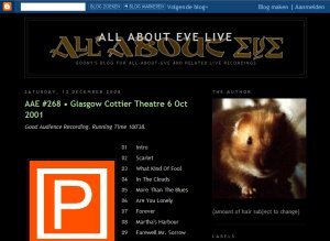 All About Eve Live Blogspot