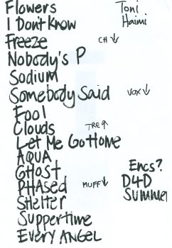 Bilston'04 setlist
