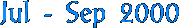 Live Jul-Sep 2000